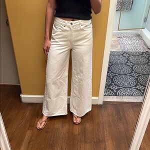 Levi’s Cream Wide-Leg Pants XL FLOOD